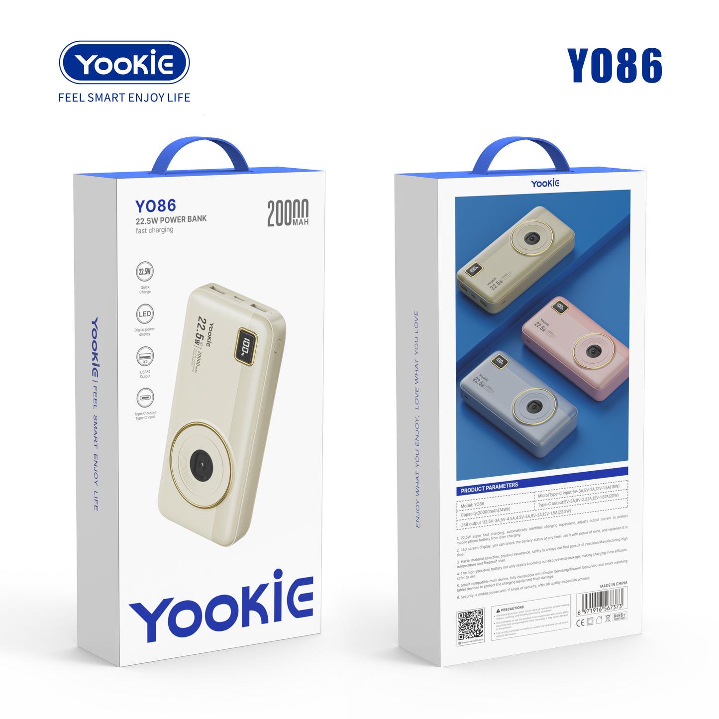 YOOKIE POWERBANK CAMERA DESIGN (20000mAh)